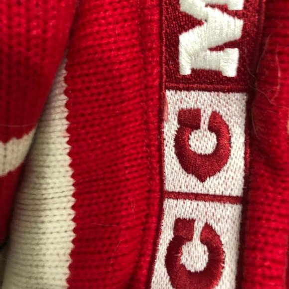 *RARE* VINTAGE CHICAGO BLACKHAWKS CCM HERITAGE SWEATER JERSEY MADE IN CANADA - Picture 5 of 7